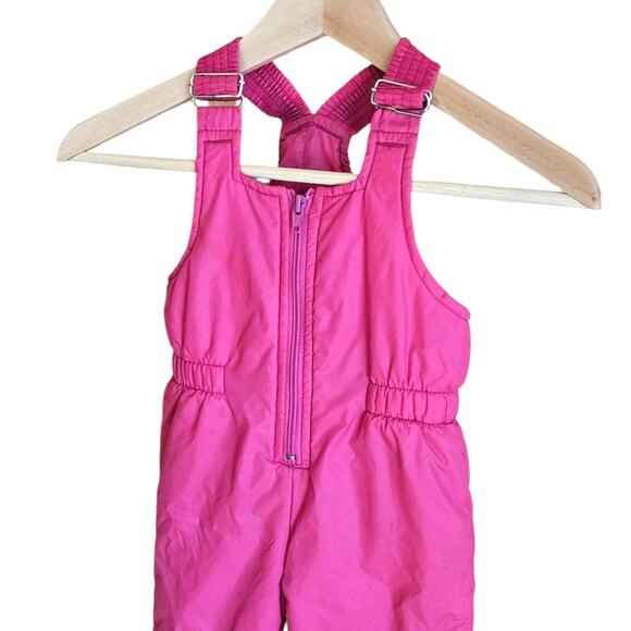 Lands End Snow Pants Bibs Pink Toddler Size 2T - Picture 2 of 5